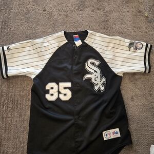 Vintage Chicago White Sox Frank Thomas Majestic Baseball Jersey